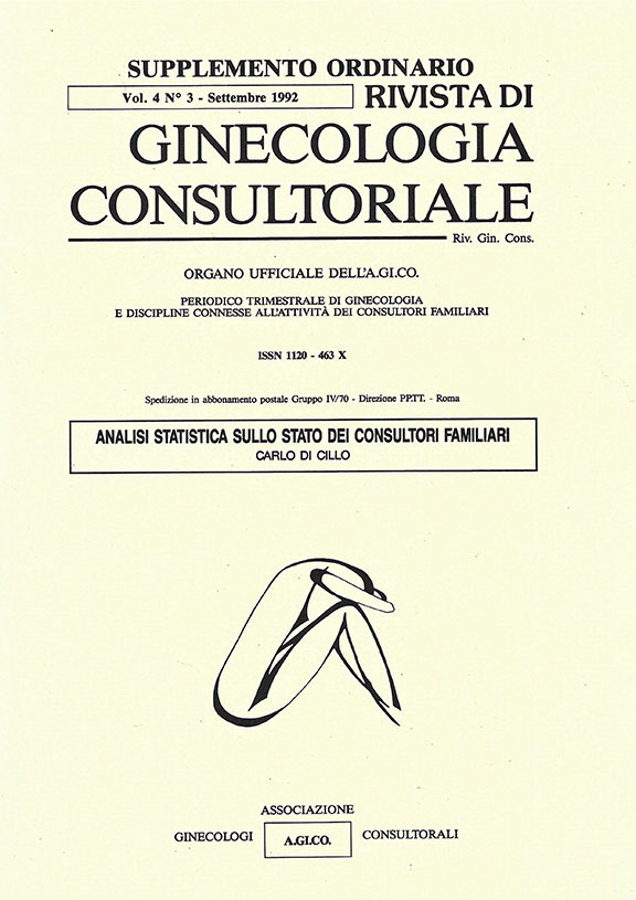 Rivista di Ginecologia Consultoriale vol. IV - Supplemento