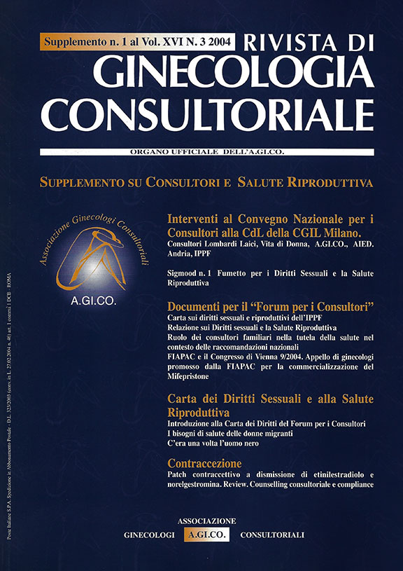 Rivista di Ginecologia Consultoriale vol. XVI - Supplemento